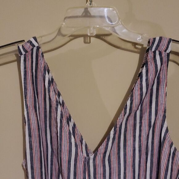 BEACH LUNCH LOUNGE Striped Jumpsuit Size X-Large - Picture 6 of 7